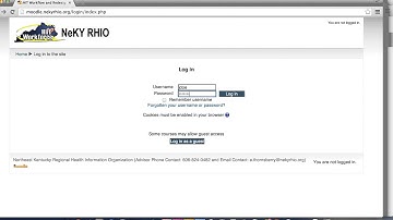 Moodle login and change passcode