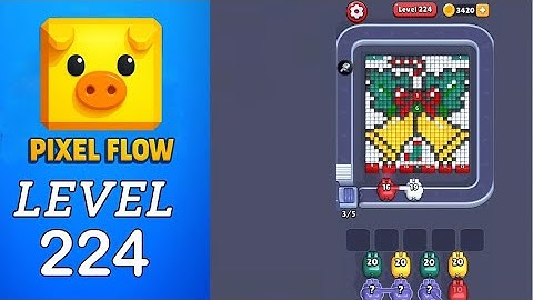 Pixel Flow Level 224 Walkthrough