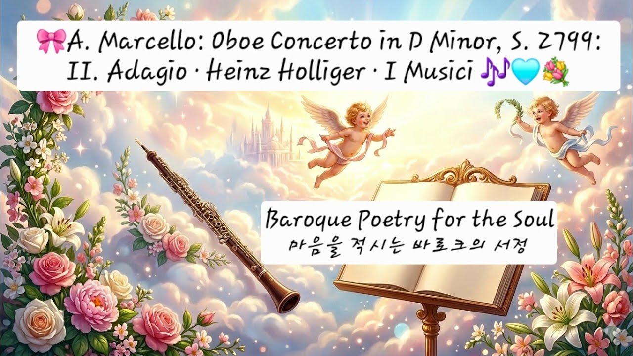 🎀 A.Marcello: Oboe Concerto in D Minor, S. Z799: II. Adagio · Heinz Holliger · I Musici 🎶🩵💐