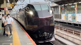 【水上団臨に伴う返却回送】E655系なごみ（和）編成が空笛混じりのロング警笛を鳴らしながら赤羽駅を通過するシーン（回9M）2022.6.23