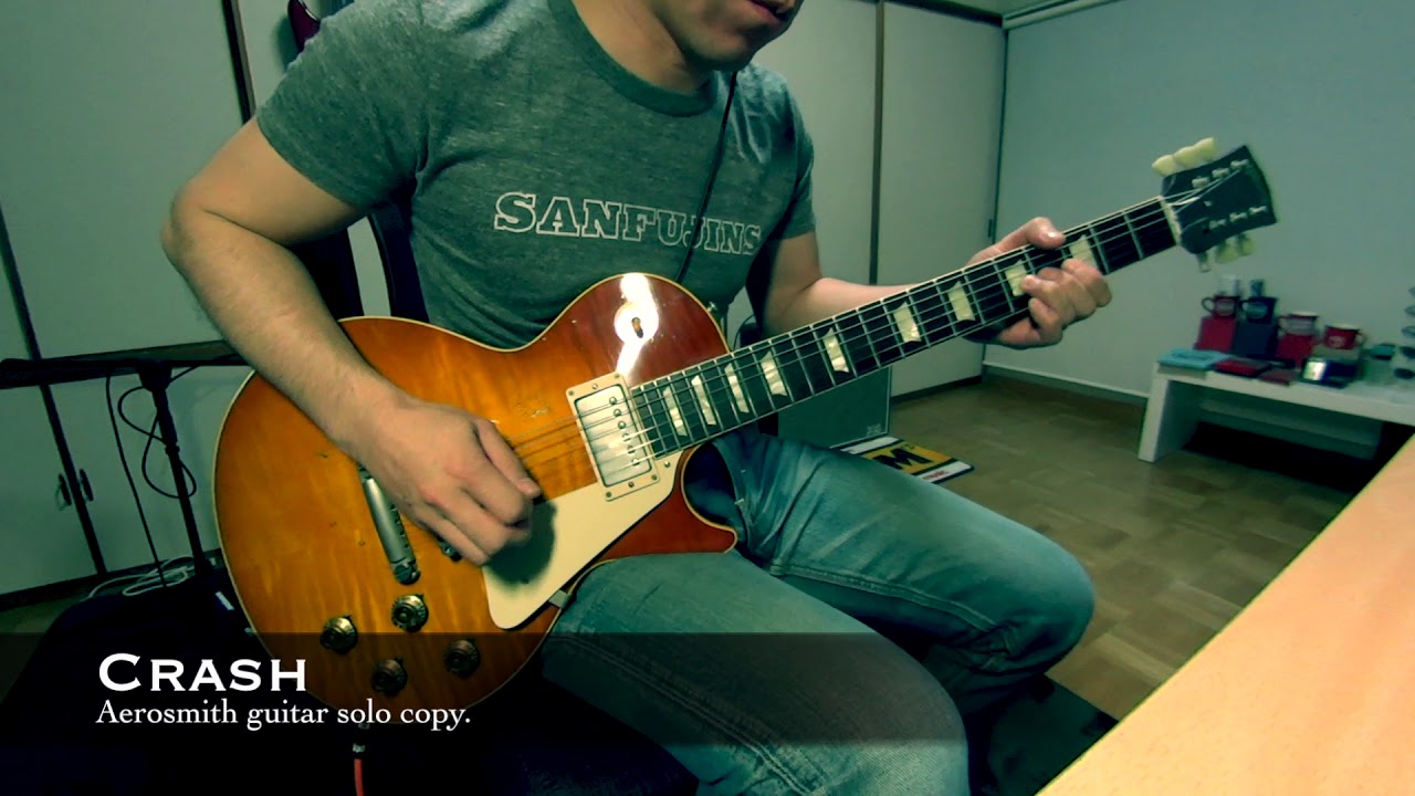 Crash Aerosmith guitar solo copy YouTube