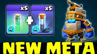New Meta X5 Totem Spell With Super Yeti Spam Is Insane Strategy For Th18 Rank Battle And War