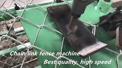 Double wire chain link fence machine/cyclone wire mesh making machine 2m wide