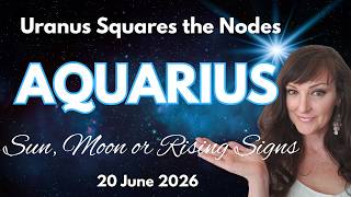 ❤️✨Uranus Square Nodes for Aquarius: Dramatic Career Reversals & Reclaiming Your Inner King
