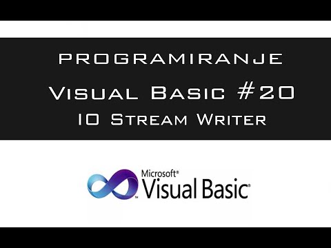 VISUAL BASIC | TUTORIAL #20 - IO Stream Writer [HD 2016]