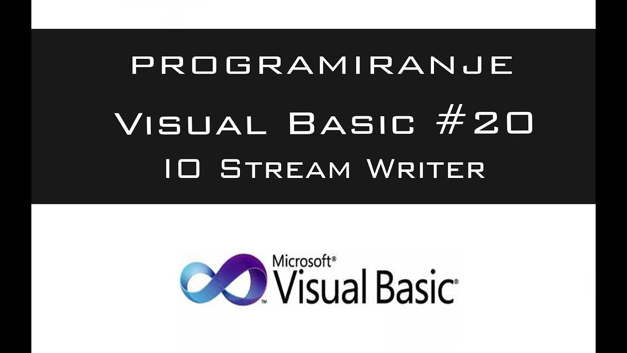 VISUAL BASIC | TUTORIAL #20 - IO Stream Writer [HD 2016] - YouTube