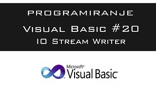 VISUAL BASIC | TUTORIAL #20 - IO Stream Writer [HD 2016]