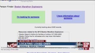 Google Person Finder and Red Cross Safe & Sound used to find loved ones after bombings Google Personfinder