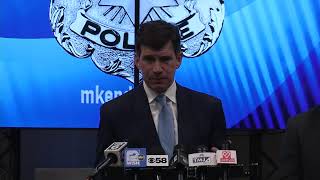 Police Chief Jeffrey and Mayor Cavalier Johnson are addressing Milwaukee 2025 1st Quarter Crime data