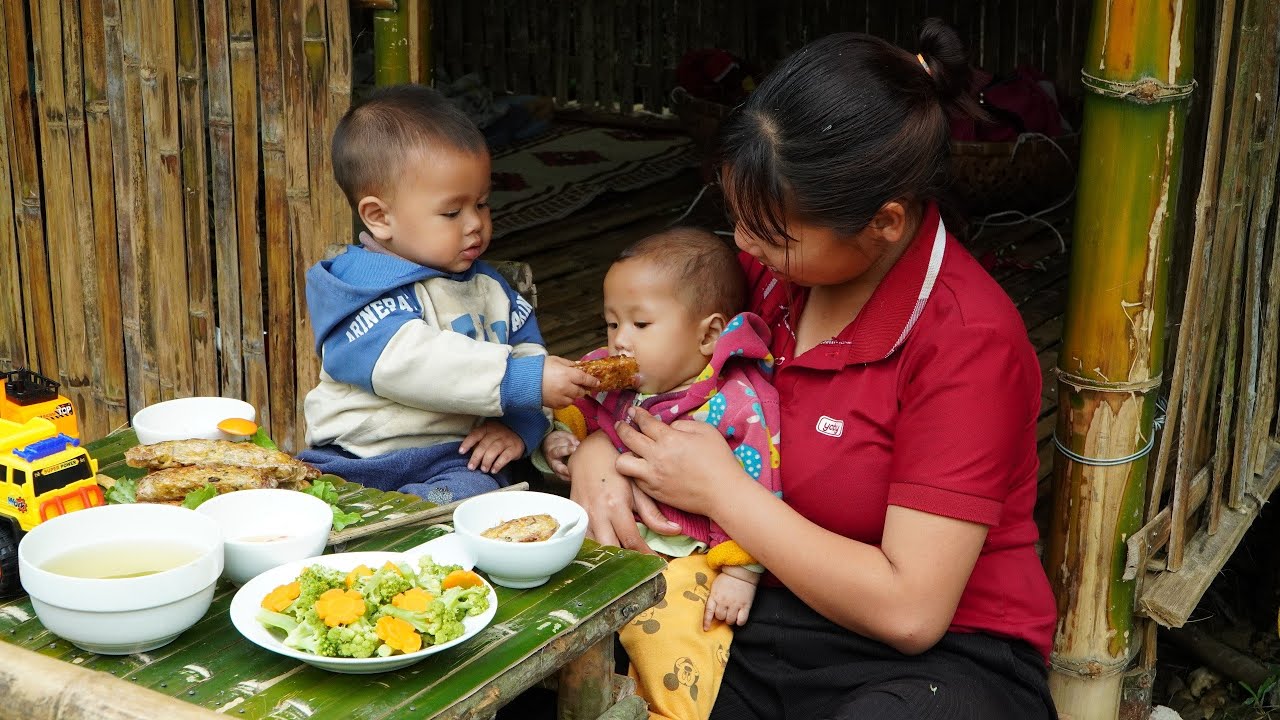 The single mother build farm \u0026 Raised two children alone, Harvest honeydew melon go market sell