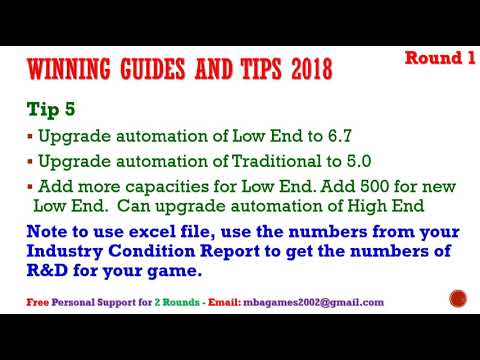 Capsim 2018 Capstone Free Winning Guide And Tips Round 1 Capsim Tips