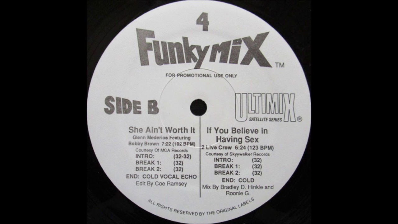 Glenn Mederios ft. Bobby Brown – She Ain't Worth It (Funkymix 4) 1990