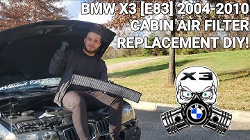 BMW X3 [E83] 2004-2010 Cabin Air Filter Replacement DIY!