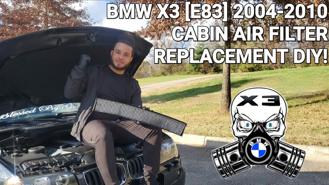 BMW X3 [E83] 2004-2010 Cabin Air Filter Replacement DIY! - YouTube