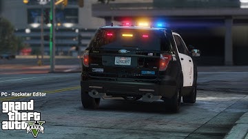 GTA 5 PC - Rockstar Editor - LAPD & CHP Responding Code 3 Compilation