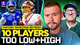 Fantasy Rankings Refresh: 10 players that are ranked too high and too low