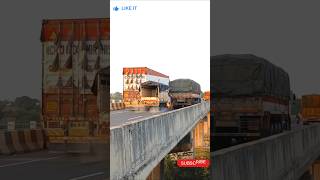 Massive Truck Collision on Bridge 😱🚛 #truckaccident #shorts  #roadsafety #truckcrash