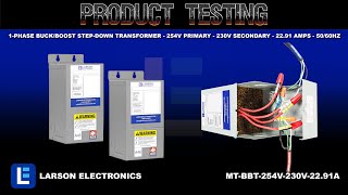 1-Phase Buck/Boost Step-Down Transformer - 254V Primary - 230V Secondary - 22.91 Amps - 50/60Hz