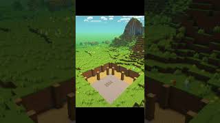 Survival House Tutorial (Easy + Aesthetic) 🔥#minecraft #shorts