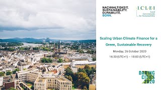 Scaling Urban Climate Finance for a Green, Sustainable Recovery