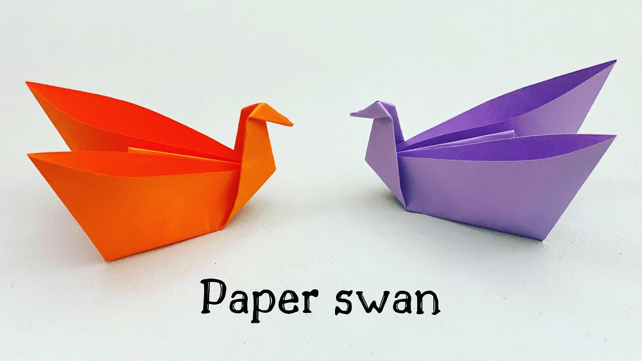 How To Make Easy Paper Swan For Kids Nursery Craft Ideas Paper