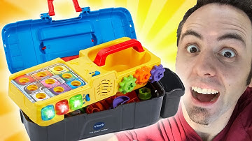 Best Developmental Toys 2 Year-Olds | Drill and Learn Toolbox Unboxing & First Look Review