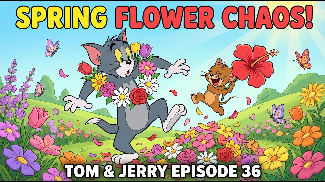 Tom and Jerry Spring Flower Adventure! 🌸 Funny Cartoon Episode 36 | Tom & Jerry Full Ep | Yes Babys