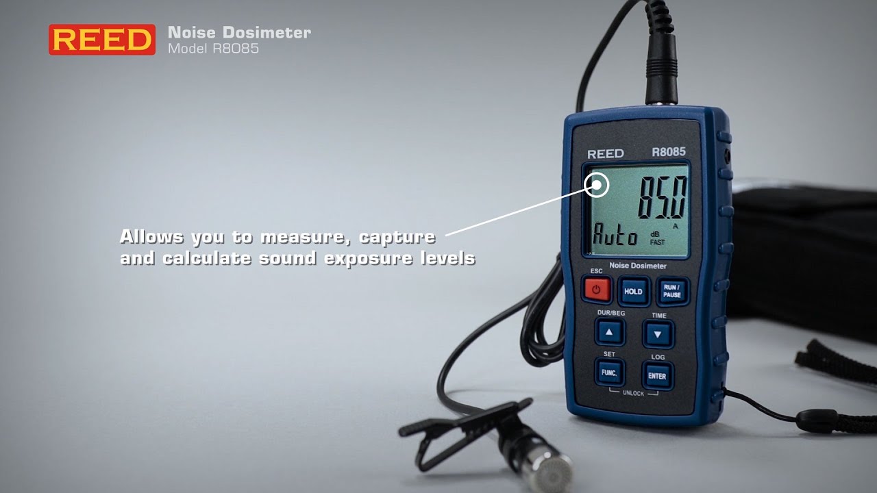 Measure noise exposure with the REED R8085 Noise Dosimeter YouTube