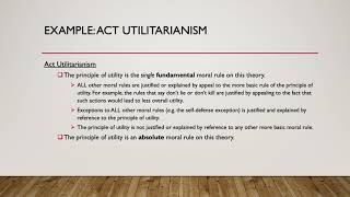 Normative Ethics: Introducing Ethical Pluralism