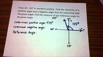 Drawing an angle in standard position
