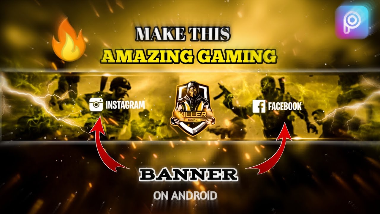 How to Make a Professional Banner For Gaming Channel | Make Gaming YouTube Channel Banner on Android