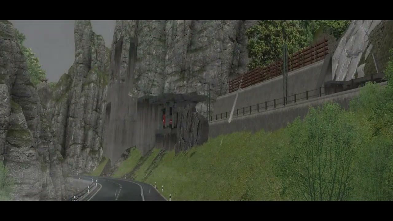 Blitz und Donner im Höllental - eine EEP -Simulation der Höllentalbahn Führerstandsmitfahrt Cab ride