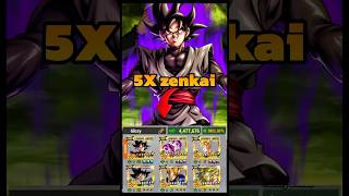 5X ZENKAI GOKU BLACK !!! ABSOLUTE CINEMA🖐️🤚 - dragon ball legen#dbl #youtubeshorts #dblegends