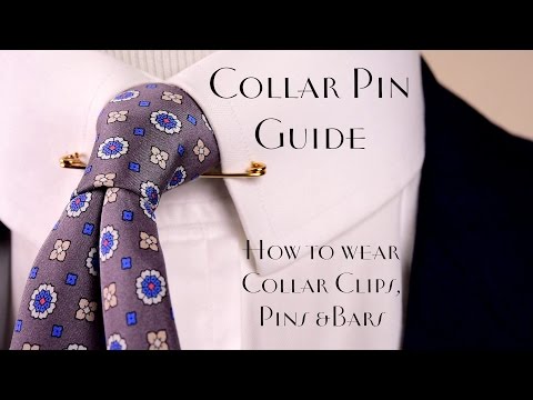 Collar Pin & Bar Guide - How to Wear & Buy Collar Bars & Clips