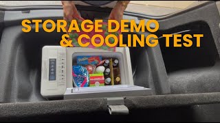 What Fits in a BougeRV 23Qt Fridge? Cooling Test + Tesla Power Hack