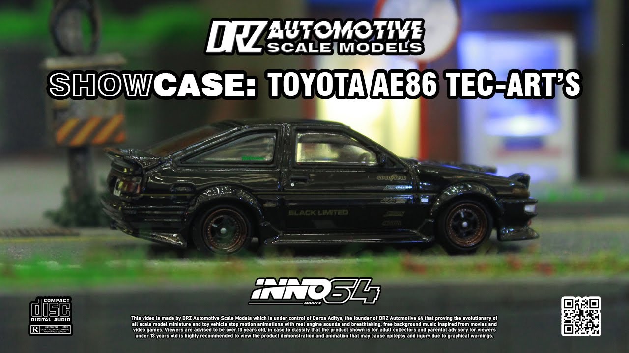INNO64 Toyota Sprinter Trueno [AE86] Black Limited Tuned by Tec-Art's Stop Motion | 