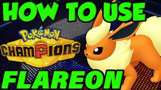 HOW TO USE FLAREON IN POKEMON CHAMPIONS! Flareon Moveset Guide | Best Flareon Builds