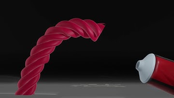 How To Make Marshmallow Toothpaste animation in blender #blender #vfx #cgi