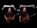 Metallica VS Megadeth (Guitar Riffs Battle)