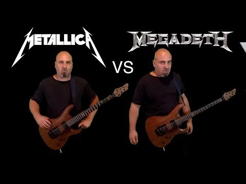 Metallica VS Megadeth (Guitar Riffs Battle)