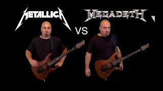 Metallica VS Megadeth (Guitar Riffs Battle)