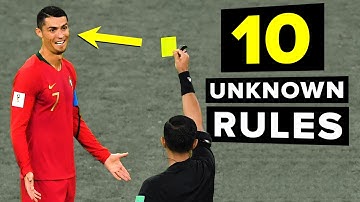 10 football rules you DIDN