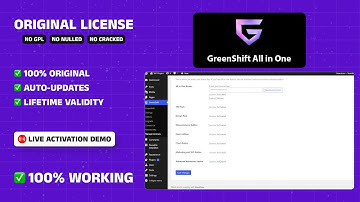 GreenShift Builder with License Key | Best WordPress Page Builder | Elementor Alternatives