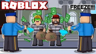 Crazy Bank Heist Obby In Roblox Trying To Rob 1 000 000 Dollars Youtube - rob the bank obby beta roblox