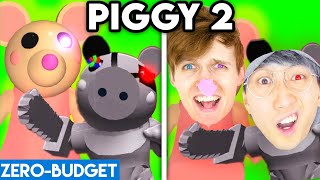 PIGGY 2 WITH ZERO BUDGET! (ROBLOX PIGGY LANKYBOX PARODY!)