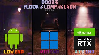 Mobile VS. PC VS. RTX Floor 2 Graphics Comparison | Roblox #doors
