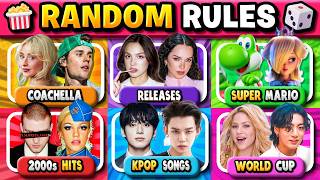 Save One Song RANDOM Rules 🔥Coachella, K-Pop, Tiktok Dance, Meme | Music Quiz 2026