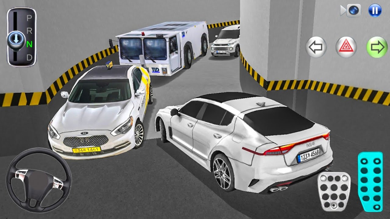 New Sedan Car Kia Stinger Stuck in Parking Garage - Android & iOS Gameplay - 3D Driving Class 2025