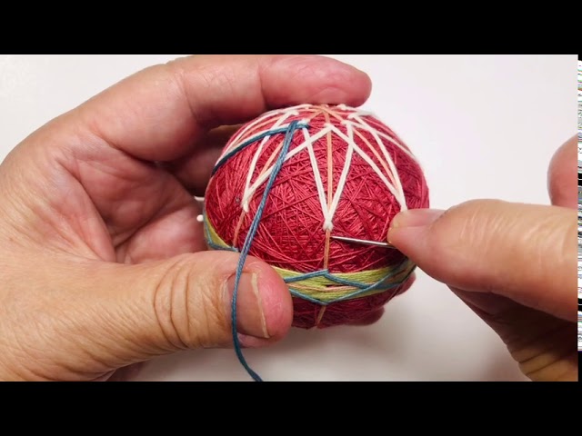 作ってみる手まり」石田高校手まり教室用周囲18㎝の土台まり - YouTube