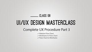 UI UX Design Masterclass 08 Complete UX Procedure Part 3 | Flow Chart | Bangla Tutorial
